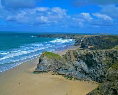 bedruthan steps, cornwall